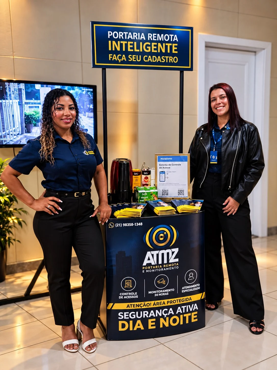 Equipe ATMZ em ação de implantação de portaria remota
